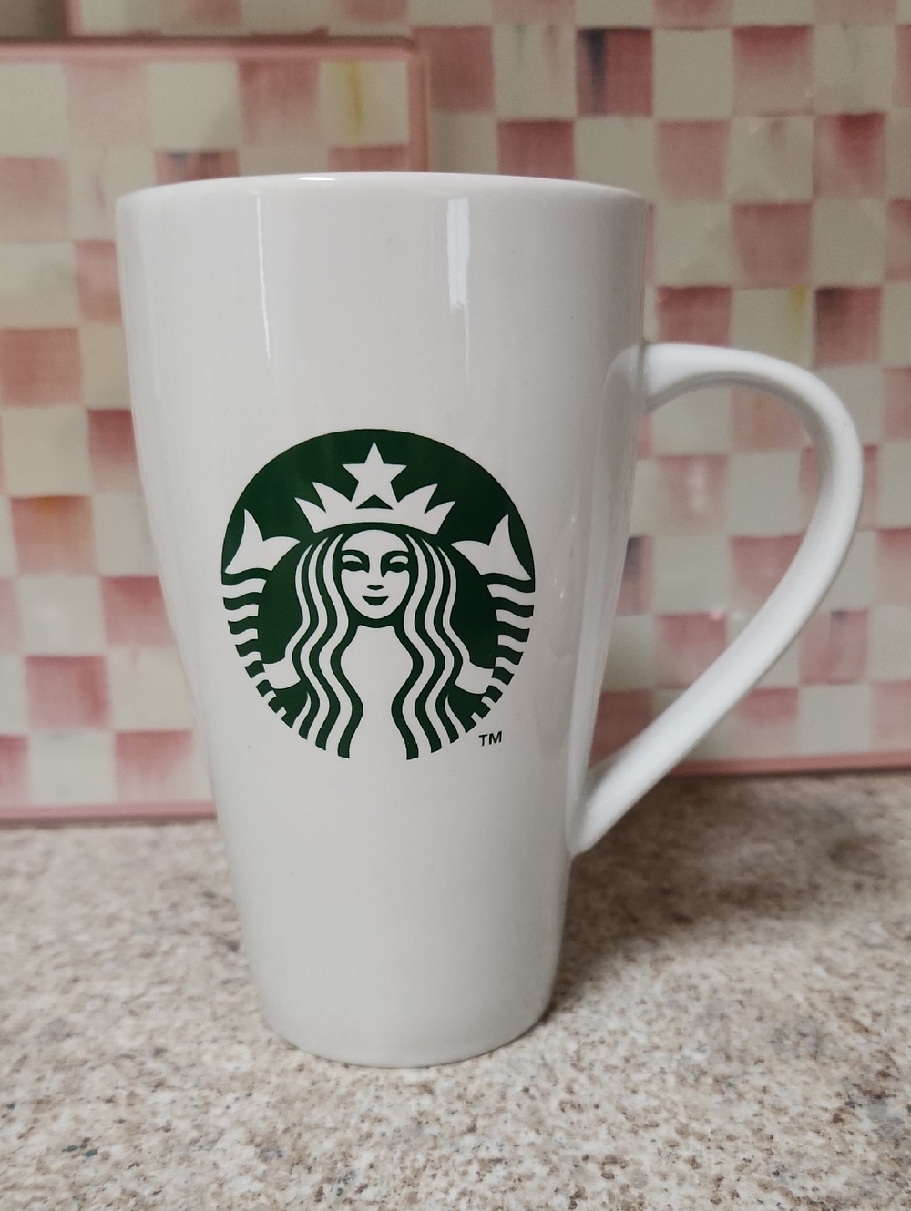 Starbucks White Ceramic Mug with Green Siren Logo